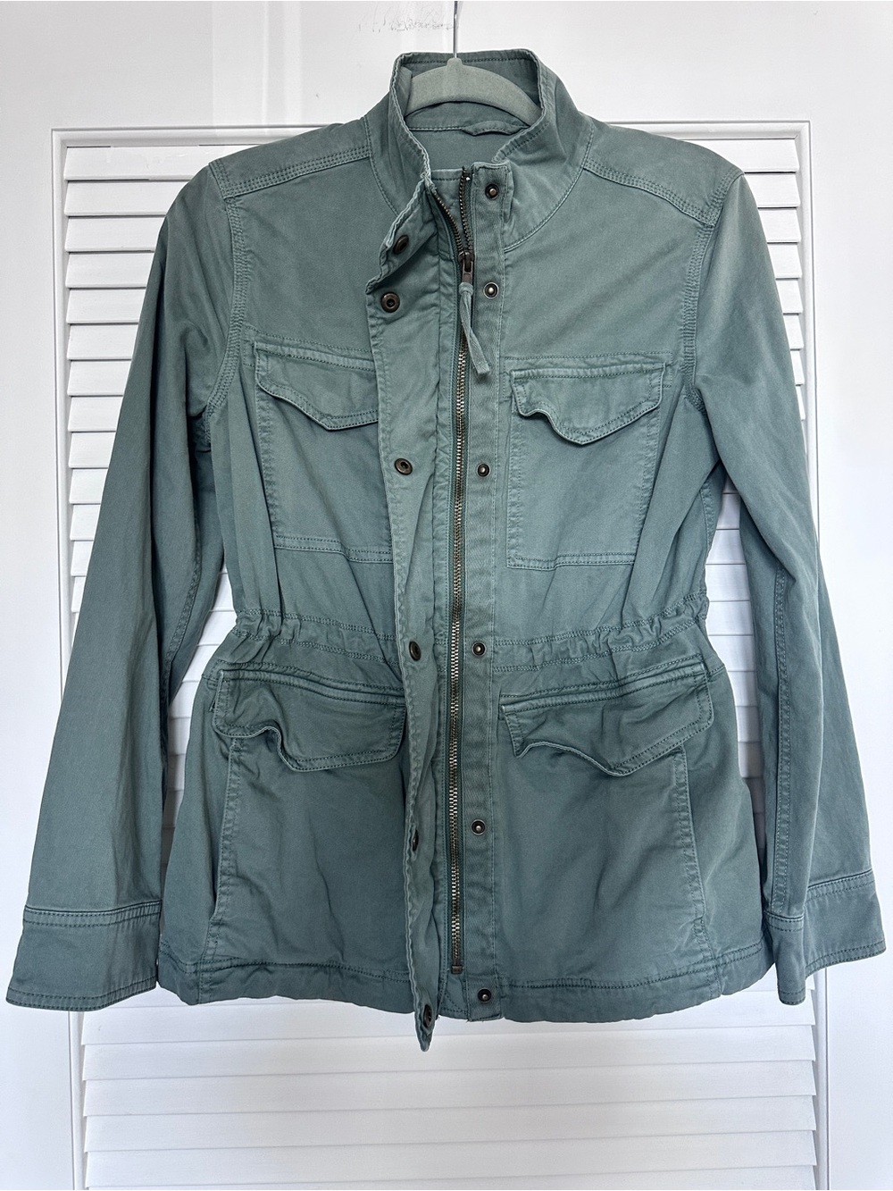 GAP Green Utility Field Jacket Drawstring XS - Picture 5 of 13